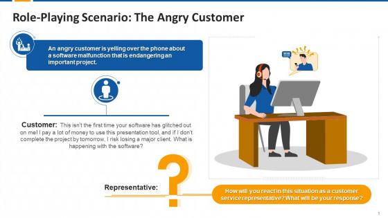 Angry Customer Role Play Activity For Customer Service Edu Ppt
