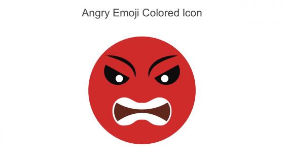 Angry Emoji Colored Icon In Powerpoint Pptx Png And Editable Eps Format