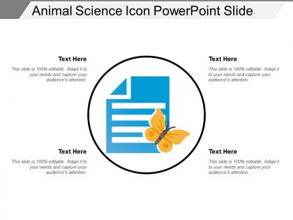 Animal science icon powerpoint slide