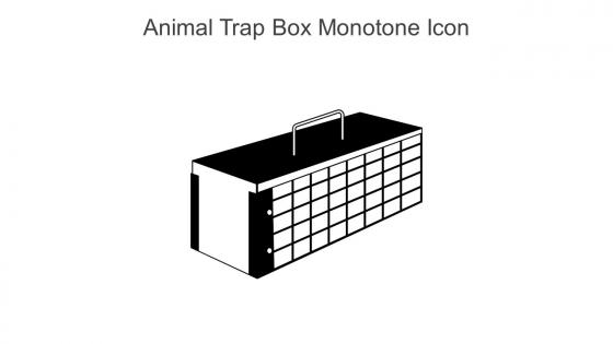Animal Trap Box Monotone Icon In Powerpoint Pptx Png And Editable Eps Format