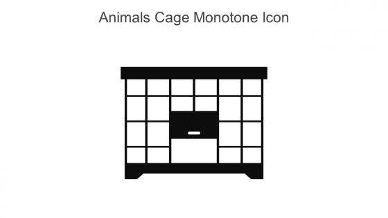 Animals Cage Monotone Icon In Powerpoint Pptx Png And Editable Eps Format