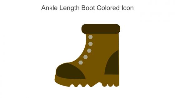 Ankle Length Boot Colored Icon In Powerpoint Pptx Png And Editable Eps Format