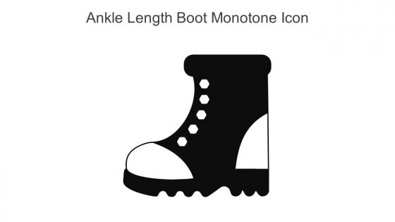 Ankle Length Boot Monotone Icon In Powerpoint Pptx Png And Editable Eps Format