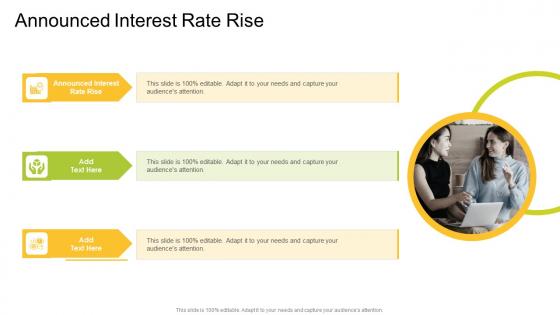 Announced Interest Rate Rise In Powerpoint And Google Slides Cpb