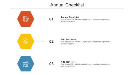Annual Checklist Ppt Powerpoint Presentation Icon Tips Cpb