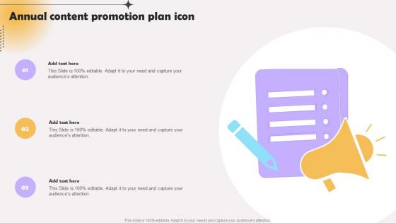 Annual Content Promotion Plan Icon