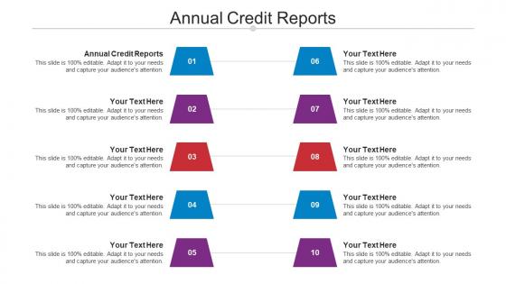 Annual Credit Reports Ppt Powerpoint Presentation Summary Slides Cpb