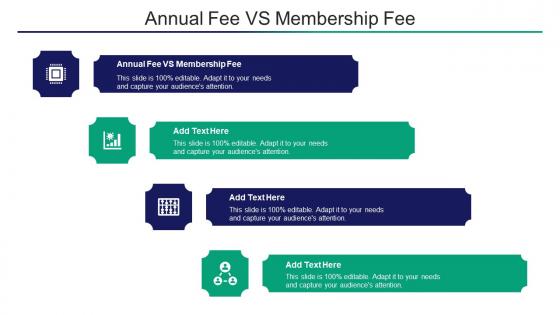 Annual Fee Vs Membership Fee Ppt Powerpoint Presentation Show Example Cpb