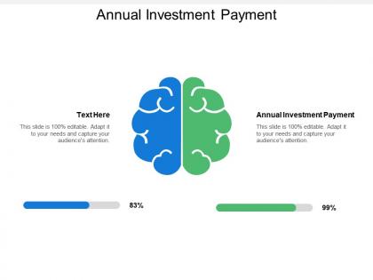 Annual investment payment ppt powerpoint presentation file infographics cpb