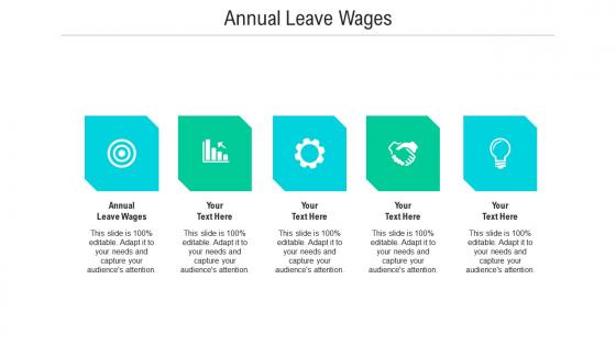 Annual leave wages ppt powerpoint presentation infographic template display cpb