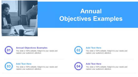 Annual Objectives Examples In Powerpoint And Google Slides Cpb