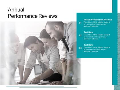 Annual performance reviews ppt powerpoint presentation slides outline cpb
