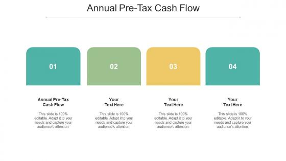 Annual pre tax cash flow ppt powerpoint presentation professional graphic tips cpb