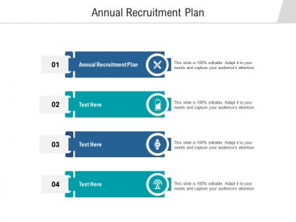Annual recruitment plan ppt powerpoint presentation layouts introduction cpb