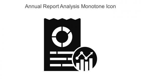 Annual Report Analysis Monotone Icon In Powerpoint Pptx Png And Editable Eps Format