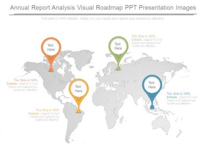 Annual report analysis visual roadmap ppt presentation images