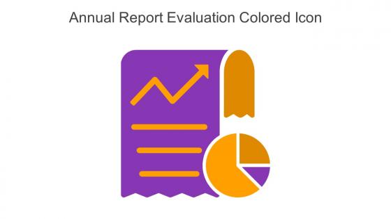 Annual Report Evaluation Colored Icon In Powerpoint Pptx Png And Editable Eps Format
