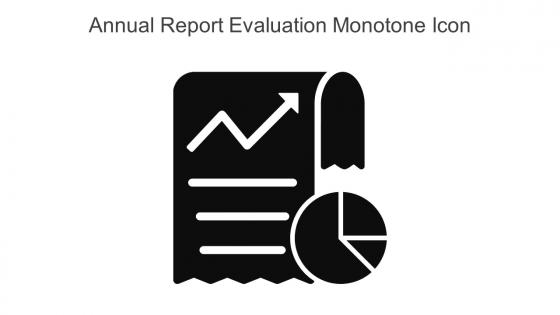Annual Report Evaluation Monotone Icon In Powerpoint Pptx Png And Editable Eps Format