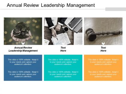 Annual review leadership management ppt powerpoint presentation file layout ideas cpb