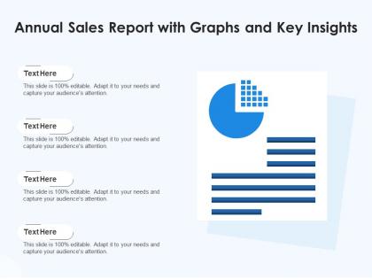 Annual sales report with graphs and key insights