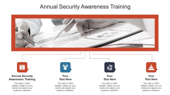 Annual security awareness training ppt powerpoint presentation inspiration cpb