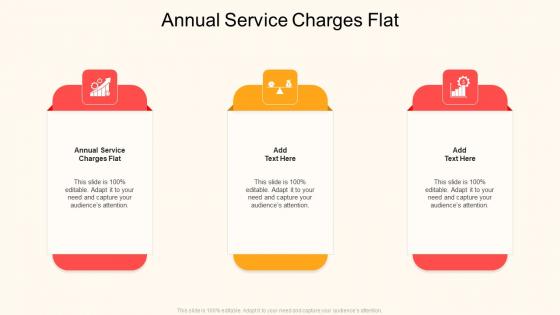 Annual Service Charges Flat In Powerpoint And Google Slides Cpb