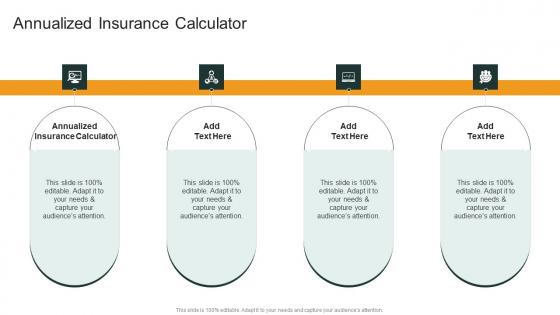 Annualized Insurance Calculator In Powerpoint And Google Slides Cpb