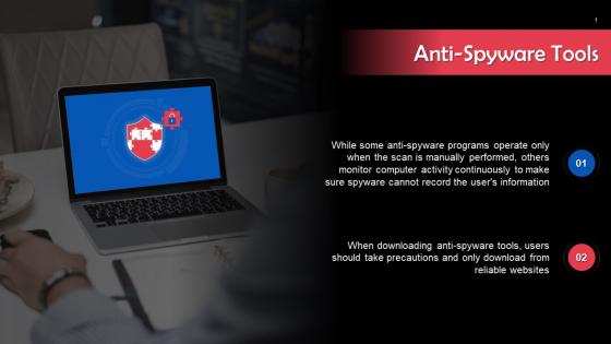 Anti Spyware Tools In Cybersecurity Training Ppt