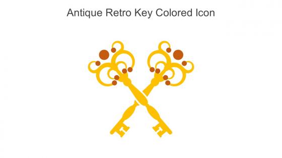 Antique Retro Key Colored Icon In Powerpoint Pptx Png And Editable Eps Format