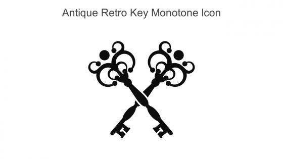 Antique Retro Key Monotone Icon In Powerpoint Pptx Png And Editable Eps Format