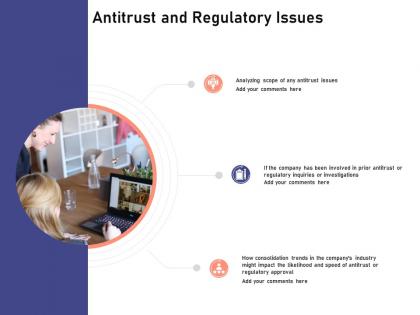 Antitrust and regulatory issues investigation for investment ppt powerpoint presentation show