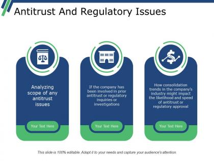 Antitrust and regulatory issues powerpoint slide graphics