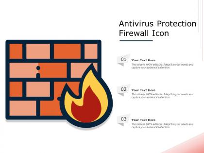 Antivirus protection firewall icon