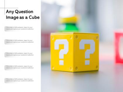 Any question image as a cube