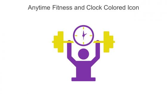 Anytime Fitness And Clock Colored Icon In Powerpoint Pptx Png And Editable Eps Format
