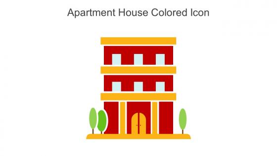Apartment House Colored Icon In Powerpoint Pptx Png And Editable Eps Format
