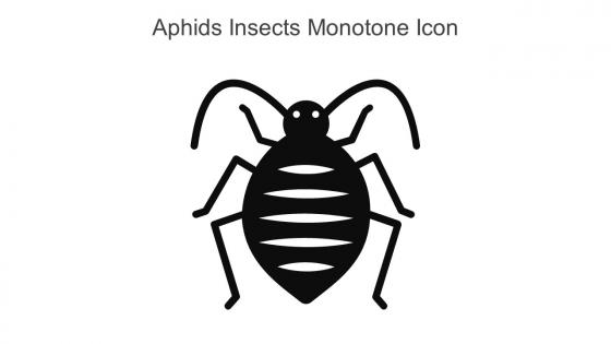 Aphids Insects Monotone Icon In Powerpoint Pptx Png And Editable Eps Format