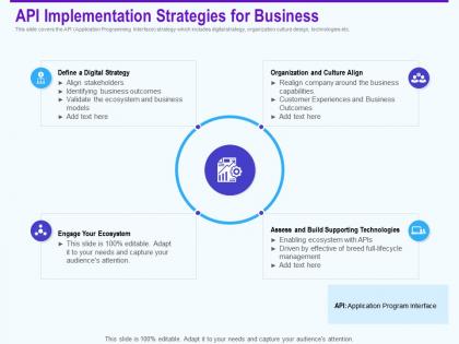 Api implementation strategies for business ecosystem ppt powerpoint layouts