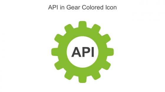 API In Gear Colored Icon In Powerpoint Pptx Png And Editable Eps Format