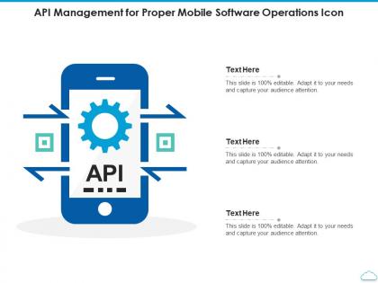 Api management for proper mobile software operations icon