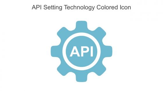API Setting Technology Colored Icon In Powerpoint Pptx Png And Editable Eps Format