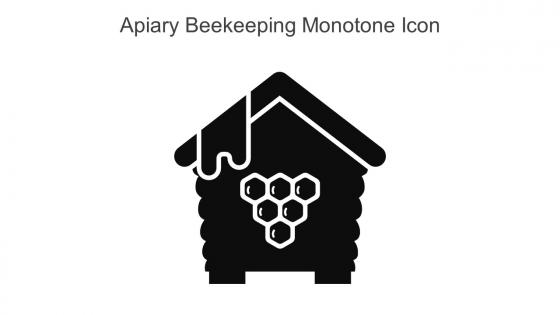 Apiary Beekeeping Monotone Icon In Powerpoint Pptx Png And Editable Eps Format