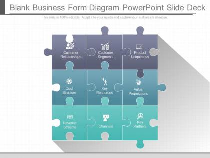 App blank business form diagram powerpoint slide deck