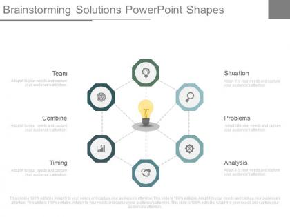 App brainstorming solutions powerpoint shapes