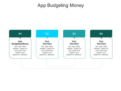 App budgeting money ppt powerpoint presentation icon background designs cpb