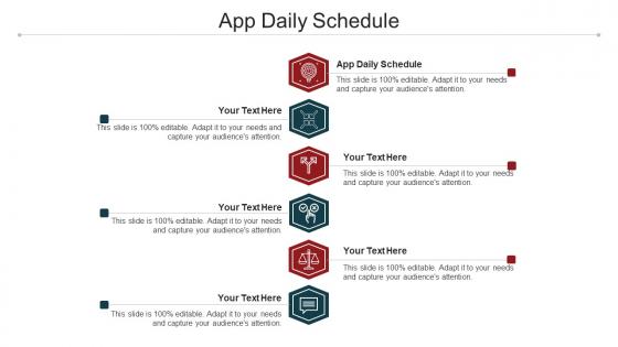 App Daily Schedule Ppt Powerpoint Presentation Outline Clipart Images Cpb