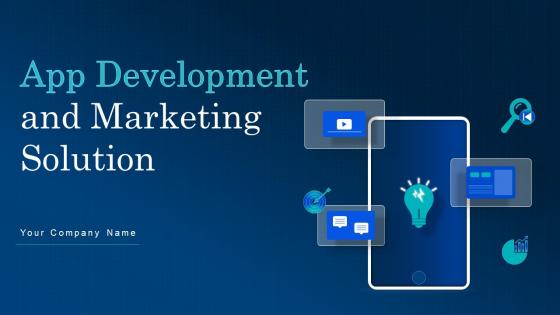 App Development And Marketing Solution Powerpoint Presentation Slides