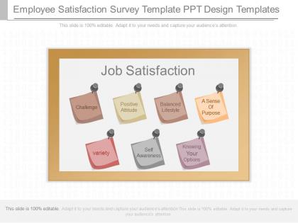 App employee satisfaction survey template ppt design template