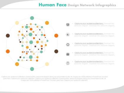 App human face design network infographics flat powerpoint design