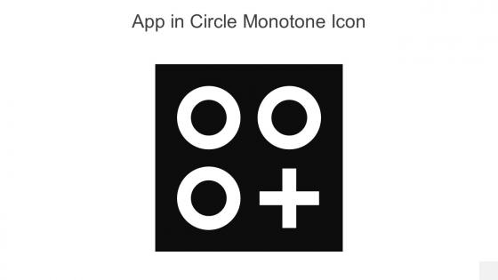 App In Circle Monotone Icon In Powerpoint Pptx Png And Editable Eps Format